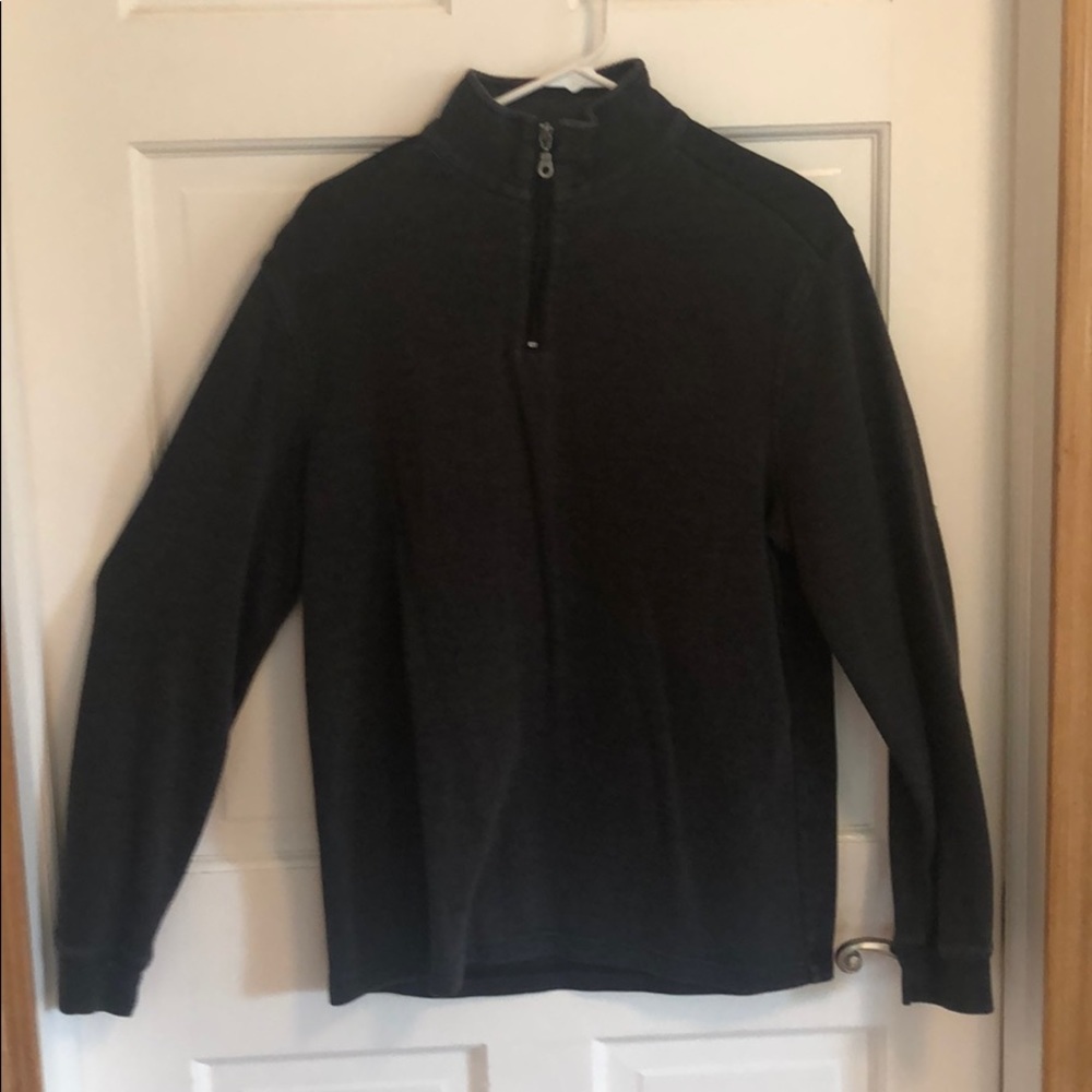 Perry Ellis men’s quarter zip gray pullover